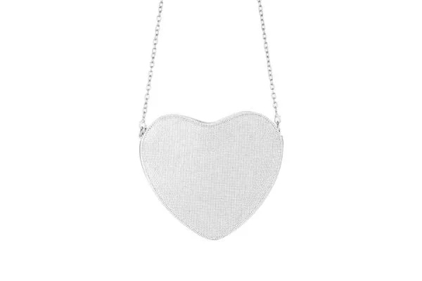 Nima Elegant Crystal Heart Clutch - Luxury Evening Handbag
