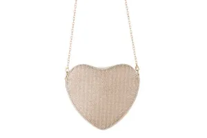 Nima Elegant Crystal Heart Clutch - Luxury Evening Handbag