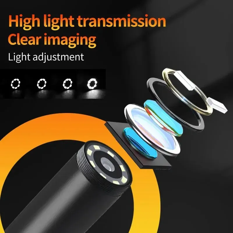 1080p 5 Lcd Borescope Inspection Camera with 8mm Ip67 Waterproof Dual & Triple Lens Industrial Endoscope Collection