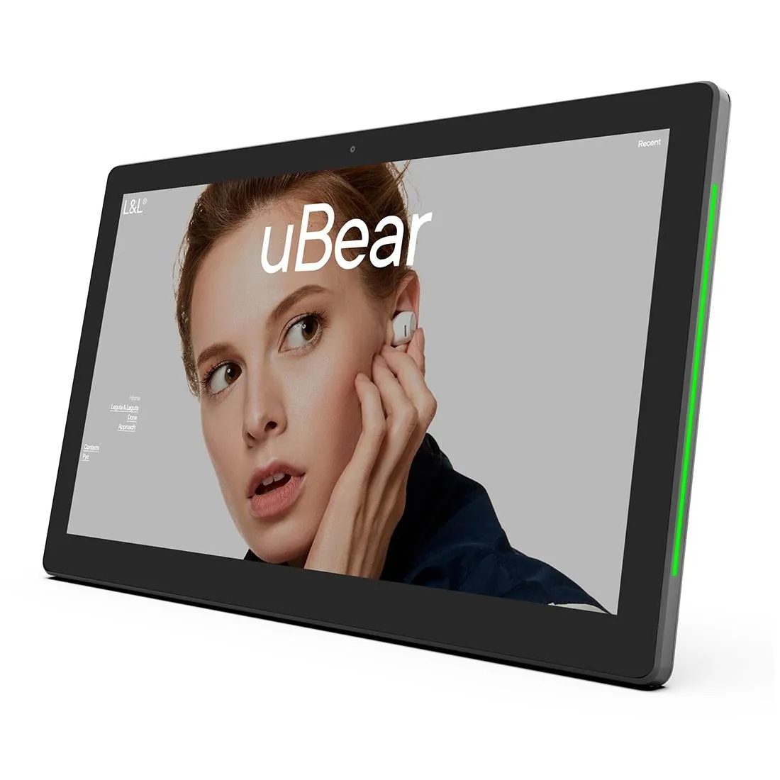 13.3 Inch Commercial Tablet Pc 2gb 16gb Android 8.1 Quad Core Tooth Wifi Ethernet Otg Led Light Bar