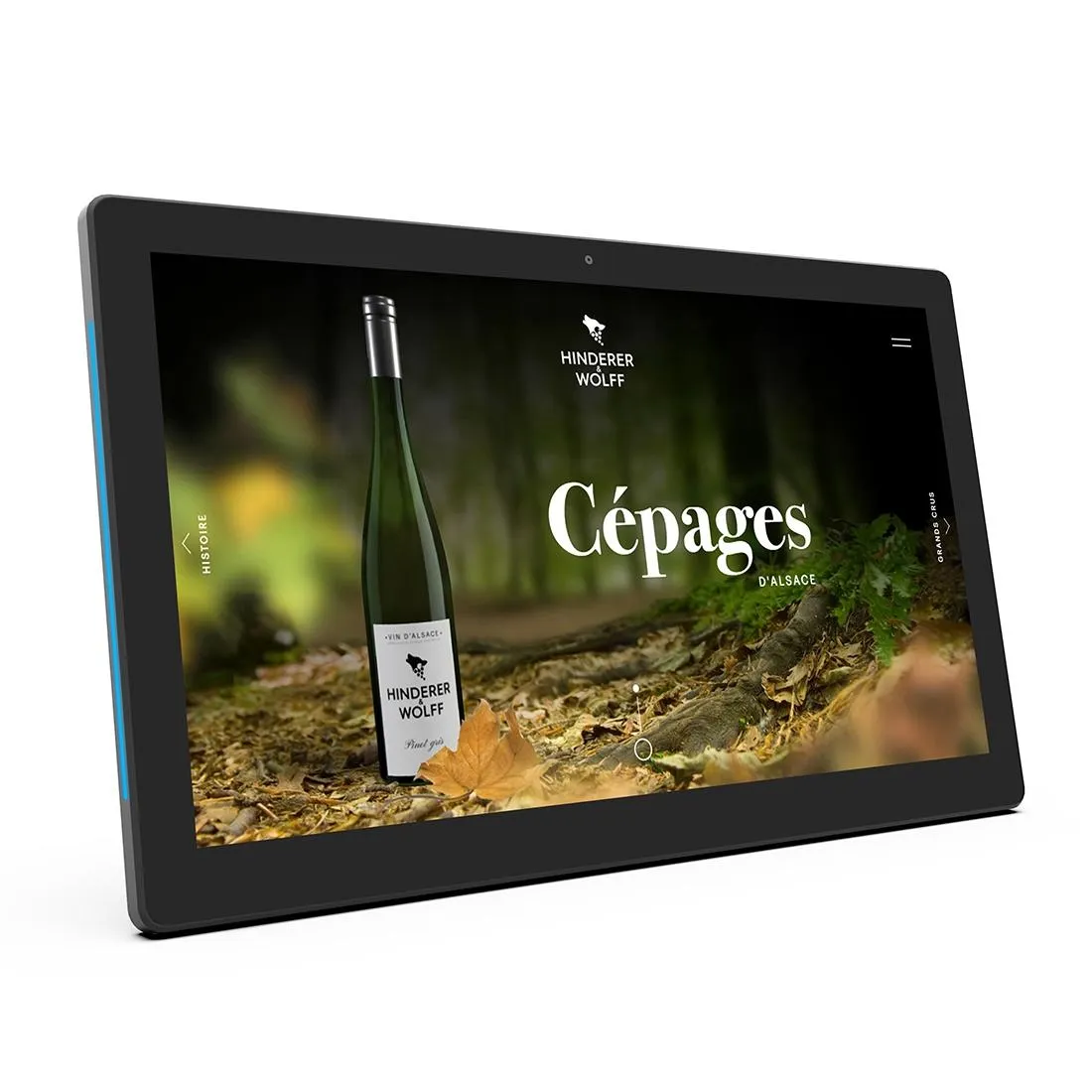 13.3 Inch Commercial Tablet Pc 2gb 16gb Android 8.1 Quad Core Tooth Wifi Ethernet Otg Led Light Bar