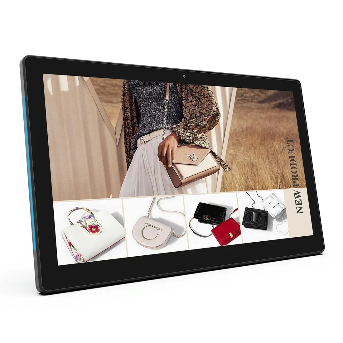 15.6 Inch Commercial Tablet Pc 2gb 16gb Android 8.1 Quad Core Tooth and Wifi and Ethernet and Otg Led Light Bar