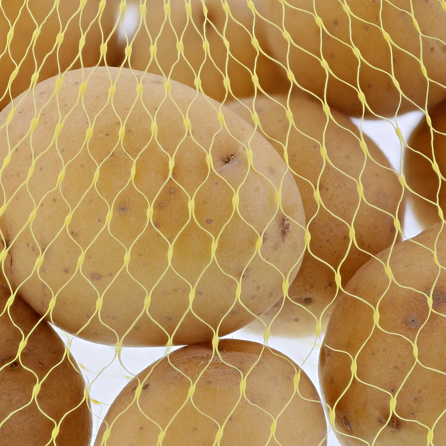 24" Yellow Plastic Mesh Bags, Case of 1,000