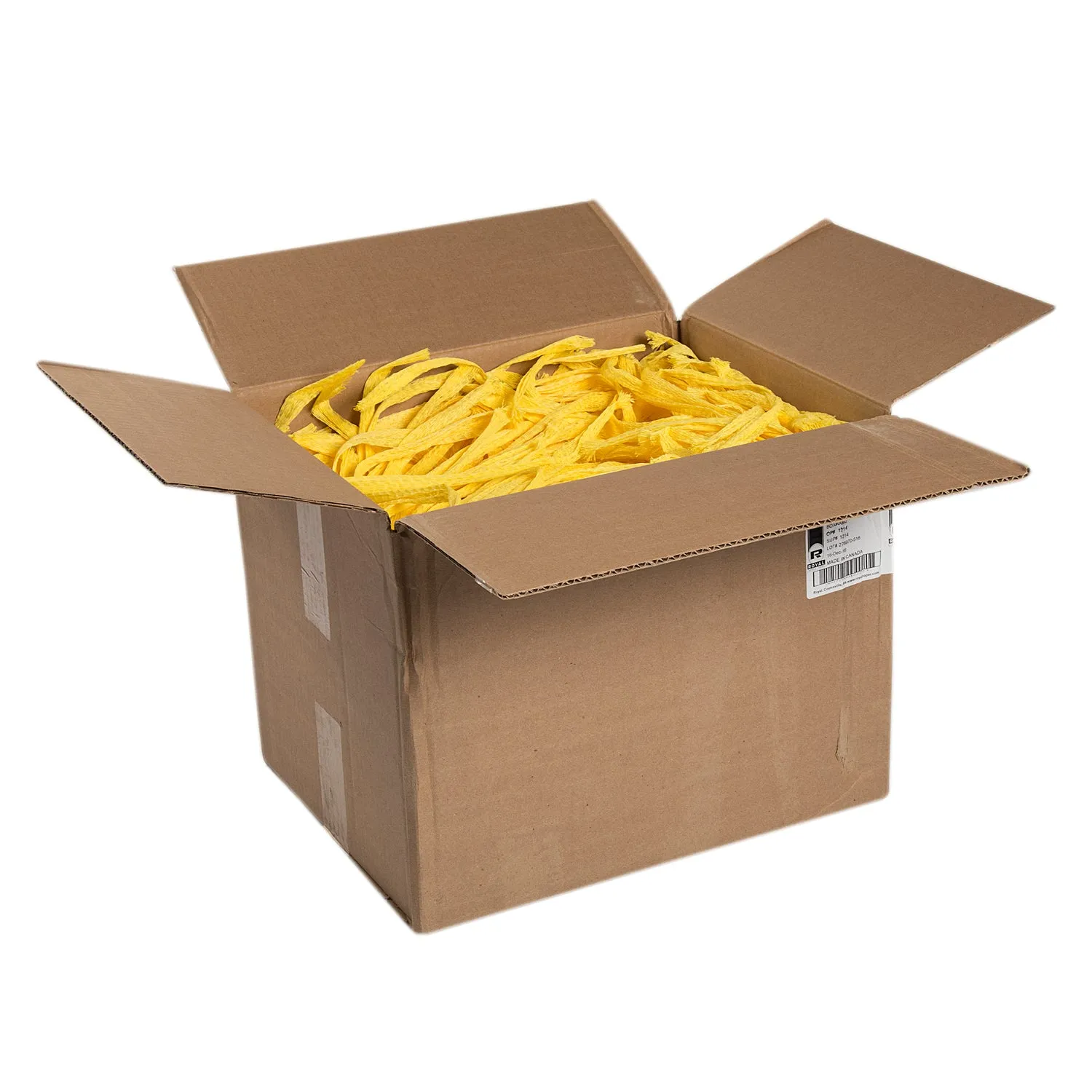 24" Yellow Plastic Mesh Bags, Case of 1,000