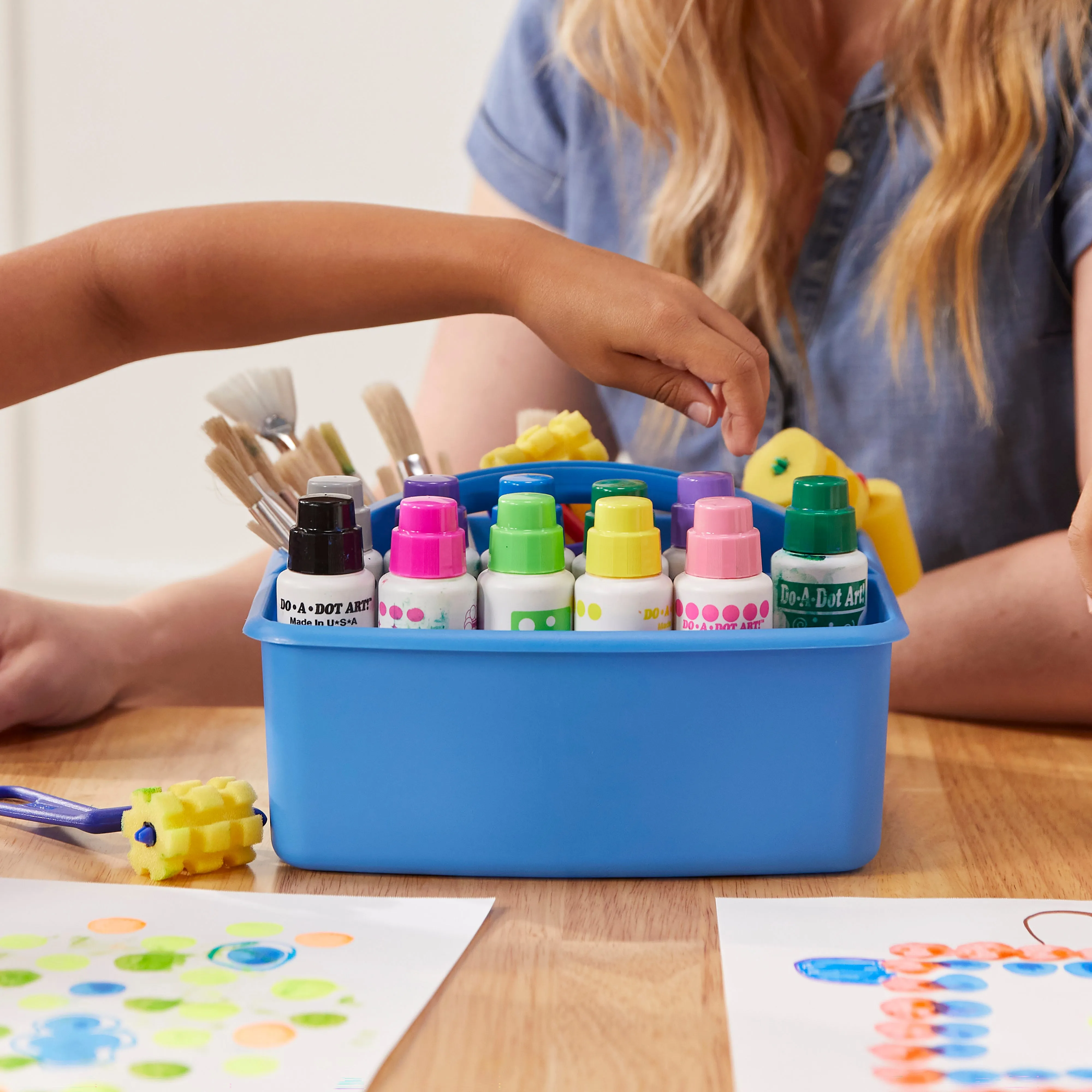 3-Compartment Storage Caddy, Small, Supply Organizer, 6-Pack