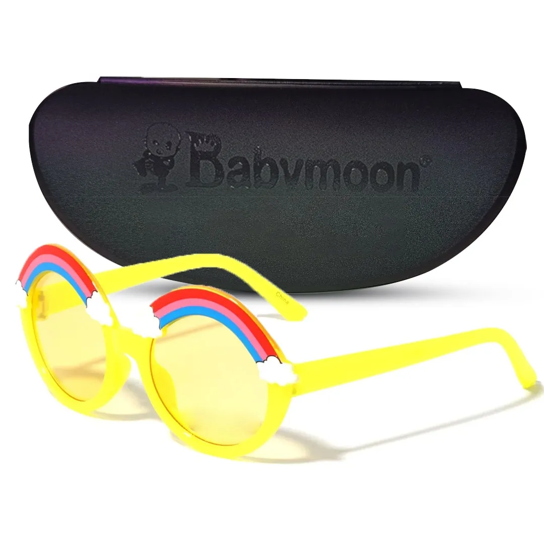 Babymoon Kids Unicorn Sunglasses Baby Photoshoot Prop - Yellow