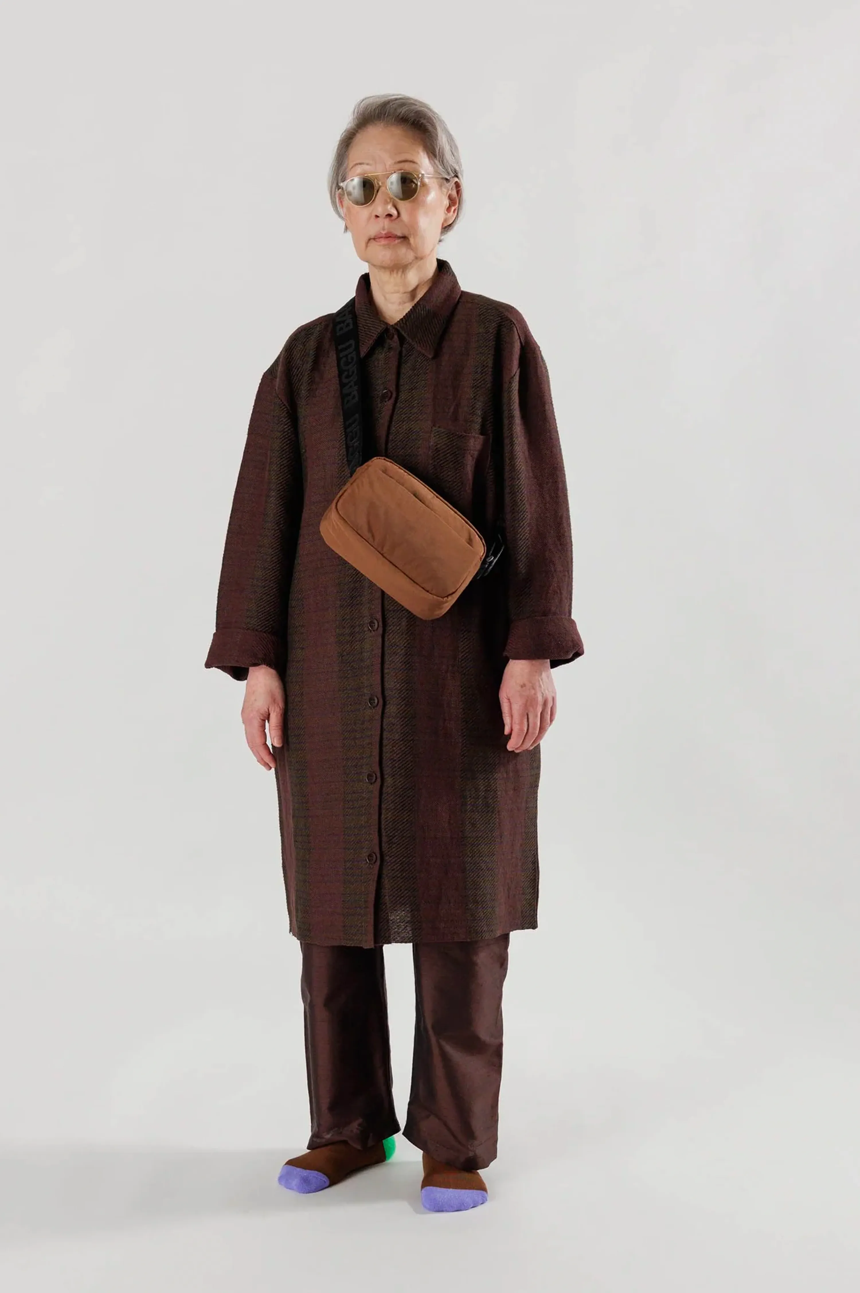 Baggu Brown Camera Crossbody