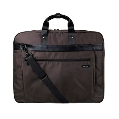 BAGSMART Lightweight Black Nylon Business Dress Garment Bag With Handle Clamp Travel Bag