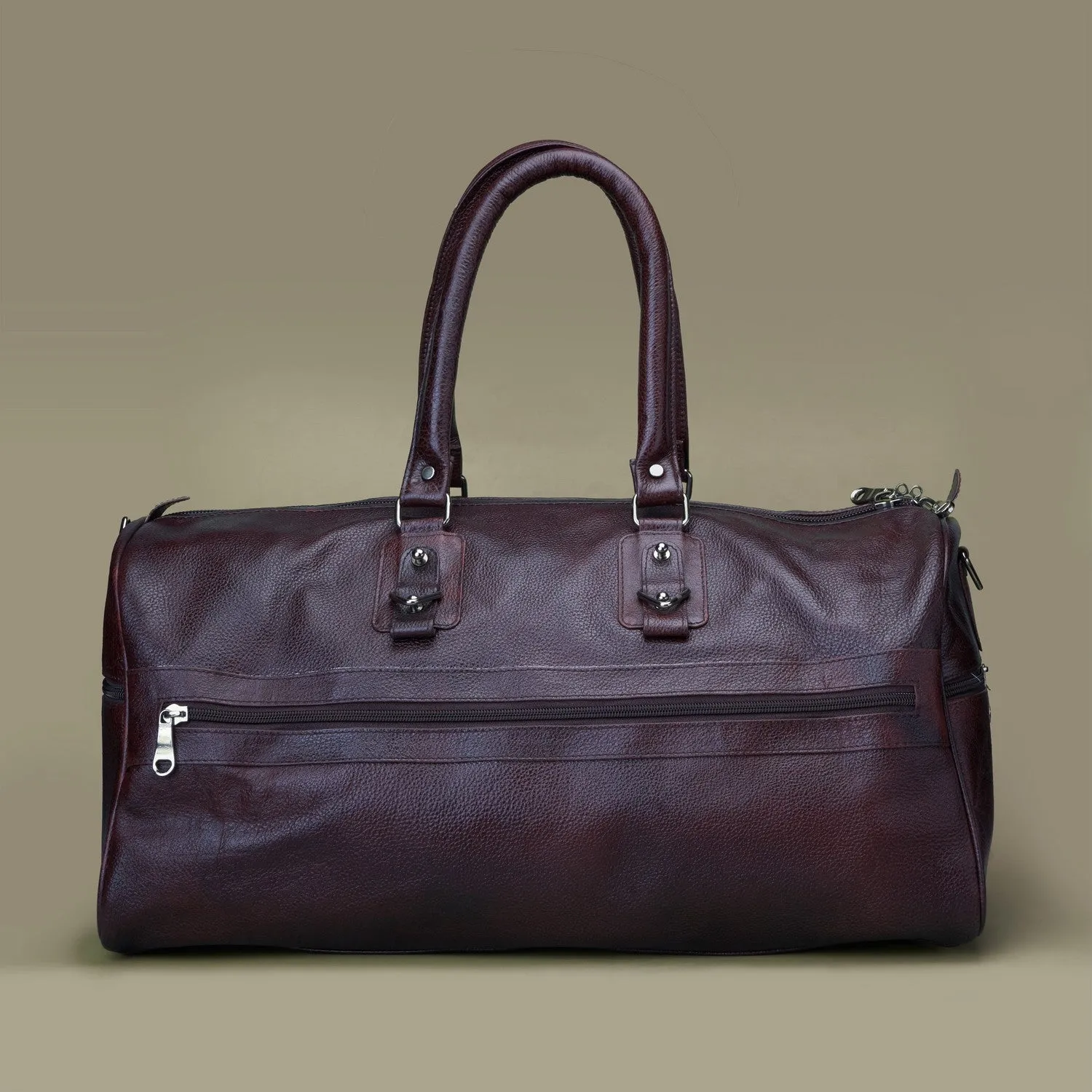 Baliga Genuine Leather Duffle CarryAll Bag