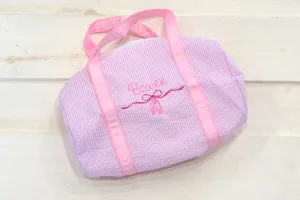 Ballet Bow Seersucker Dance Bag