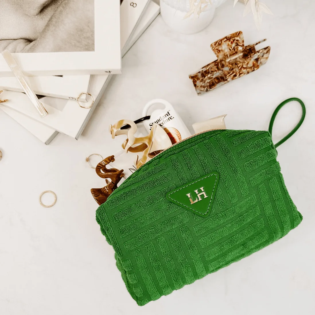 Bambi Cosmetic Case | Apple Green
