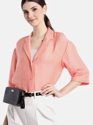 Berrylush Women Black Croc Textured Pattern PU Detachable Sling Strap Structured Small Waist Pouch