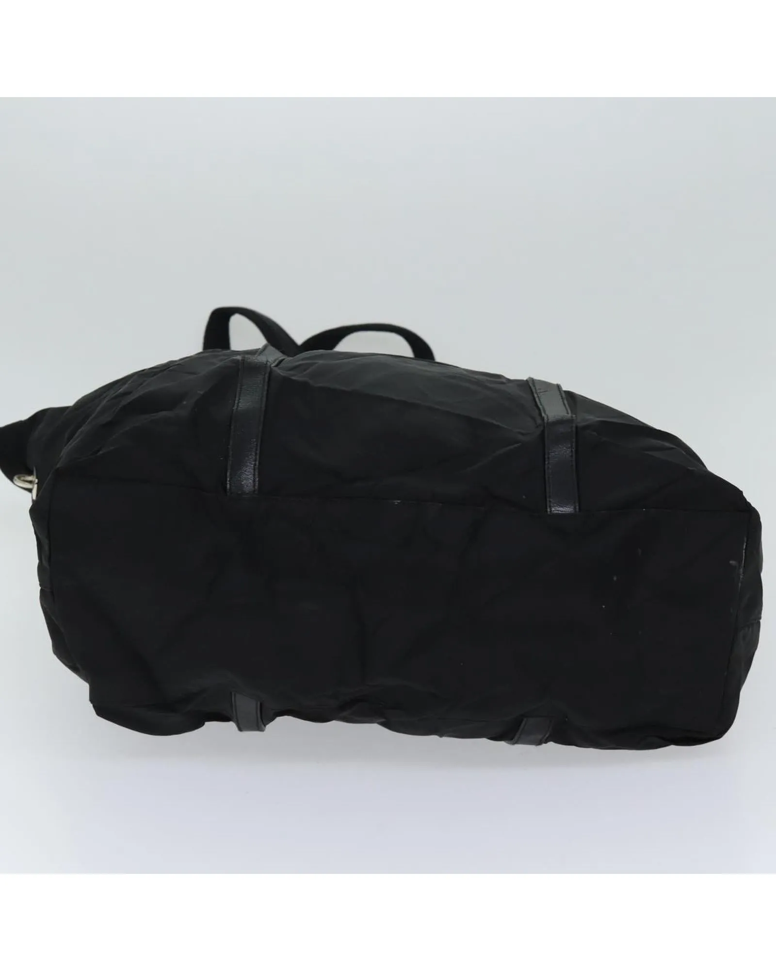 Black Nylon Shoulder Bag with Accessory - Rank CD