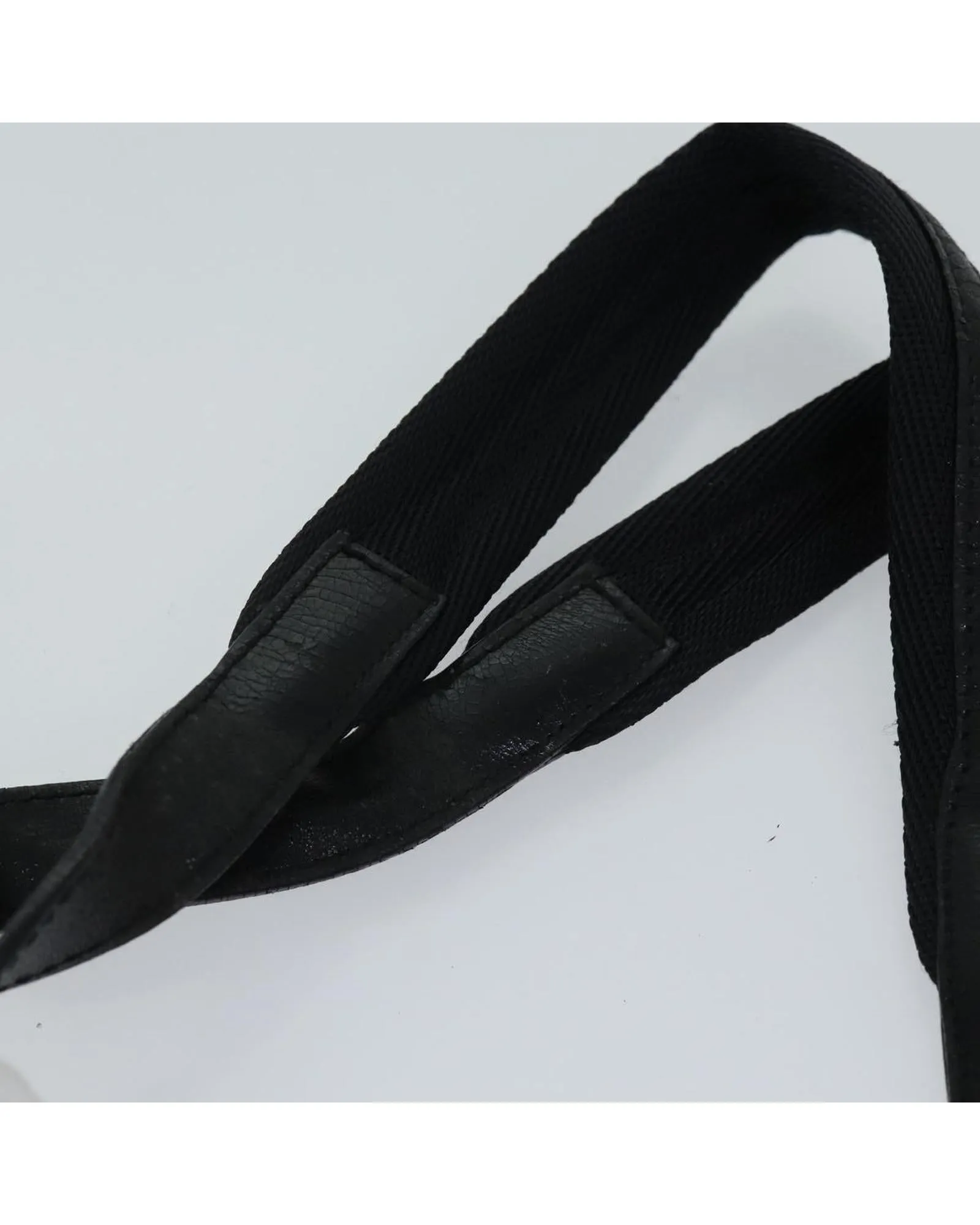 Black Nylon Shoulder Bag with Accessory - Rank CD