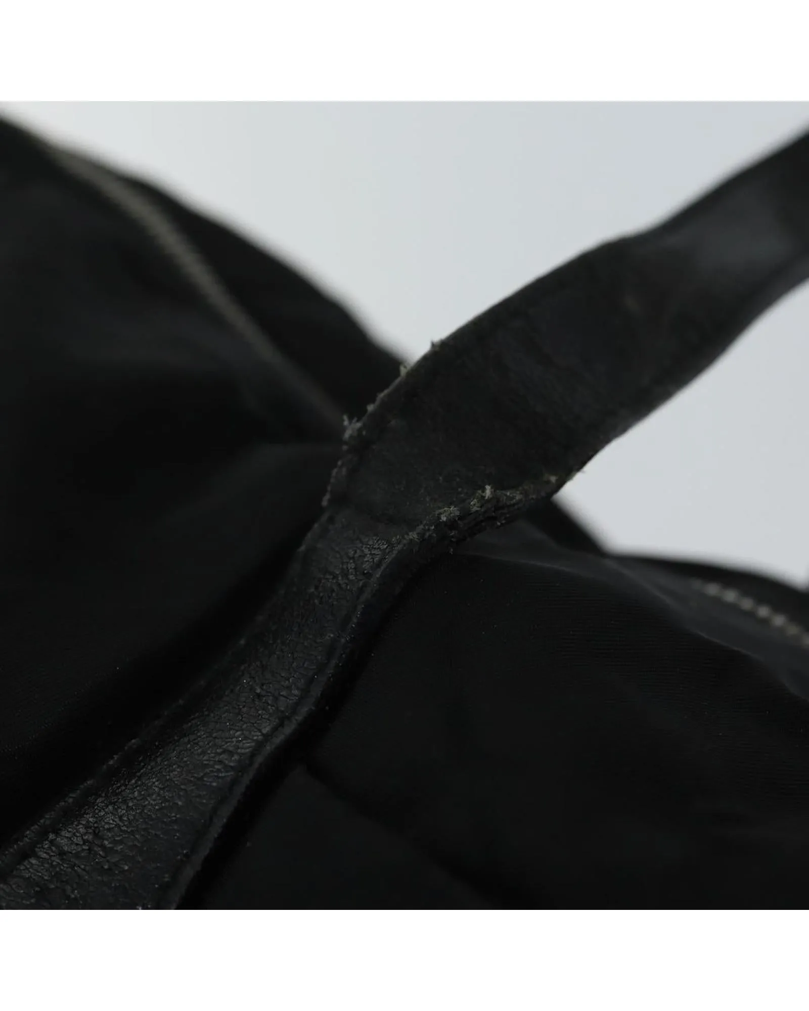 Black Nylon Shoulder Bag with Accessory - Rank CD
