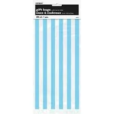 Blue striped gift bags