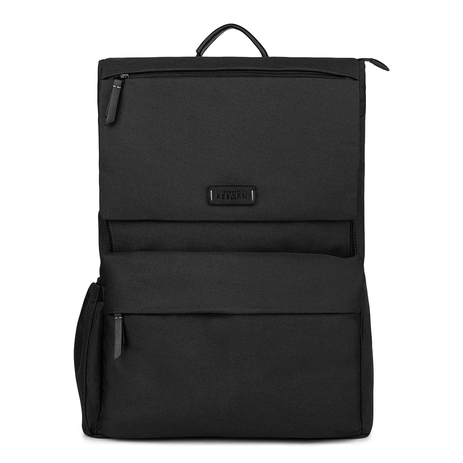 Bugatti Reborn Collection backpack made from recycled material with RFID blocking, black