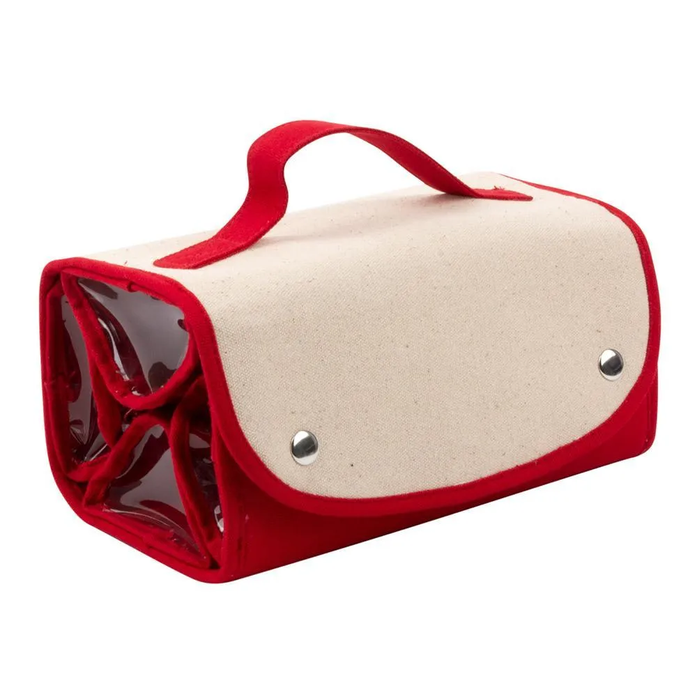 Canvas Roll Up Cosmetic/Accessory Organizer