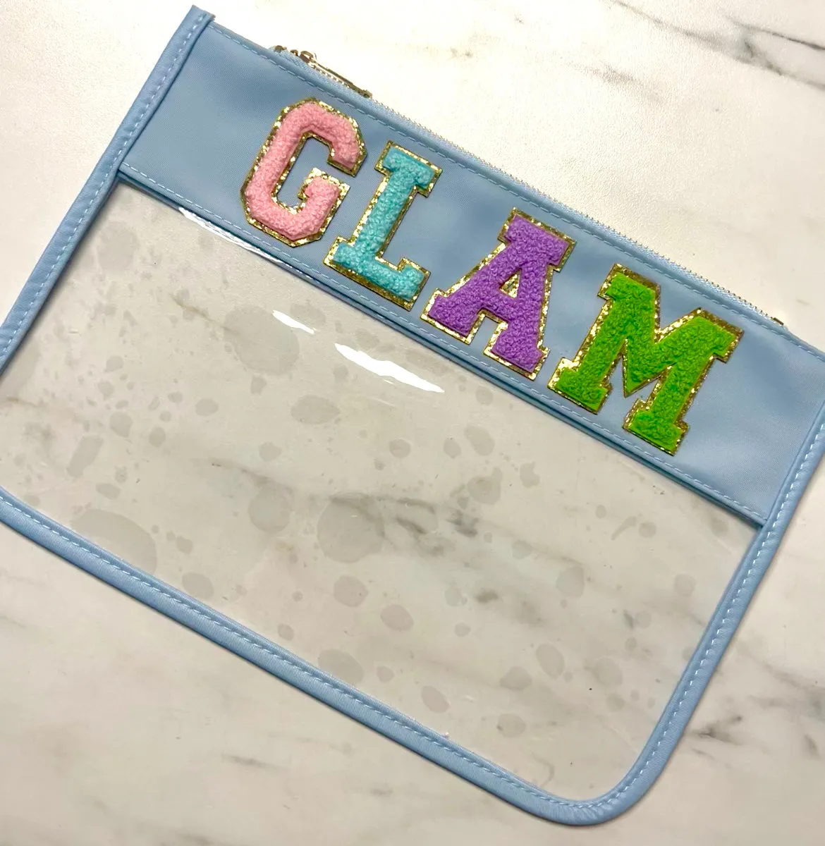 Chenille Letter Pouches