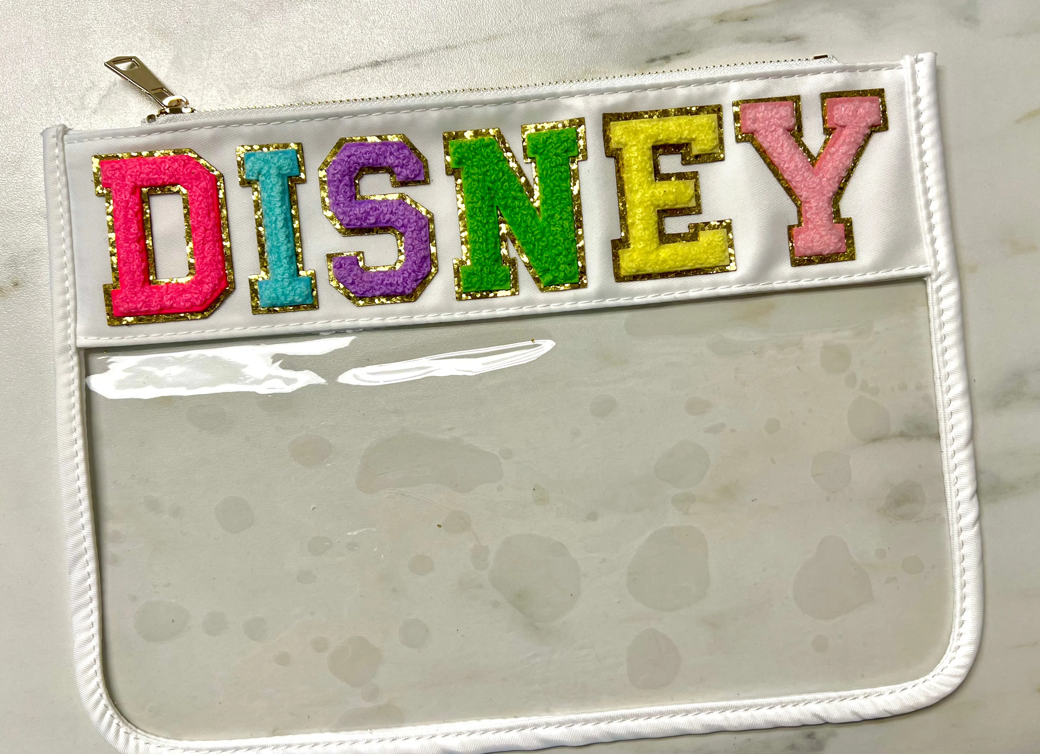Chenille Letter Pouches