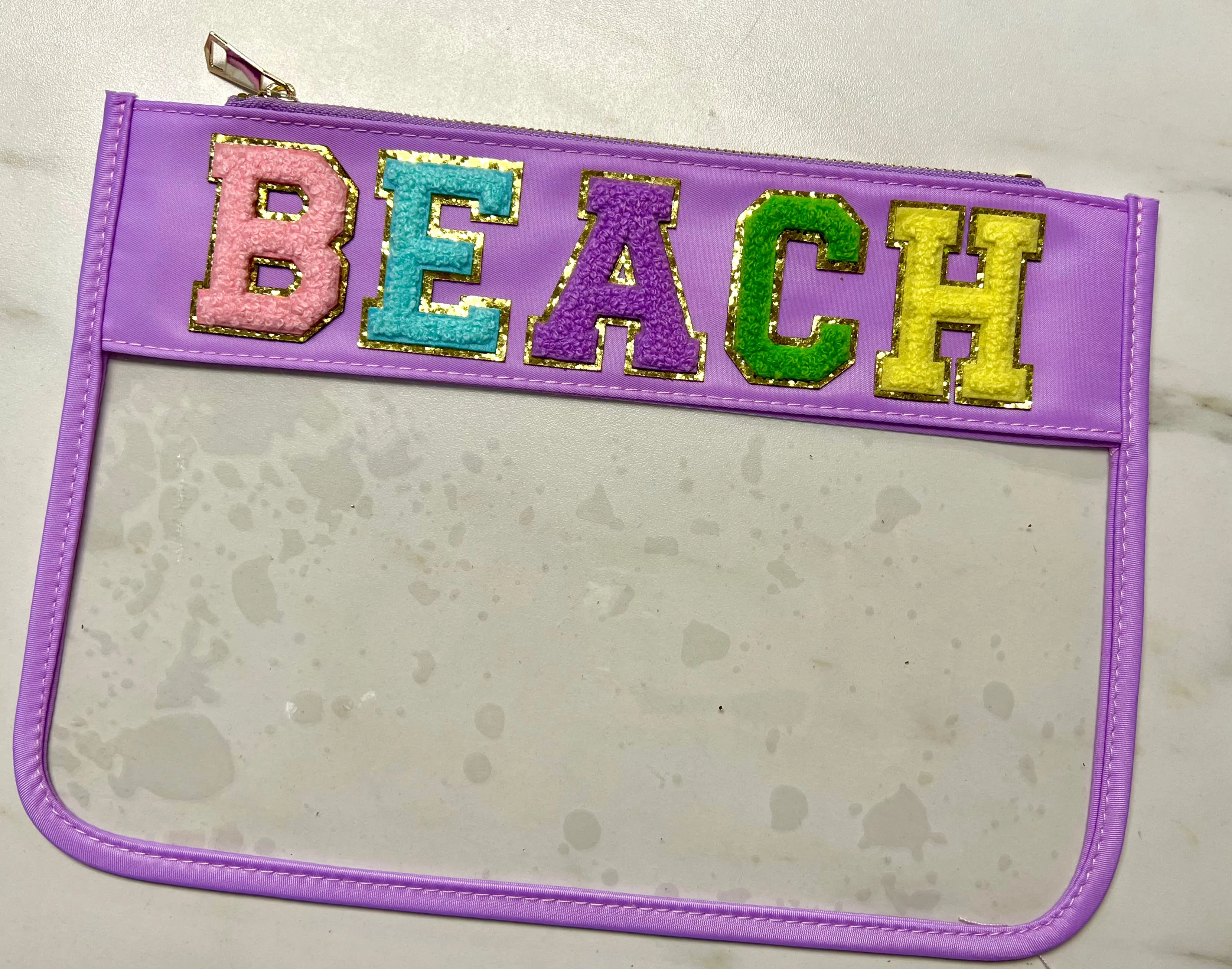 Chenille Letter Pouches