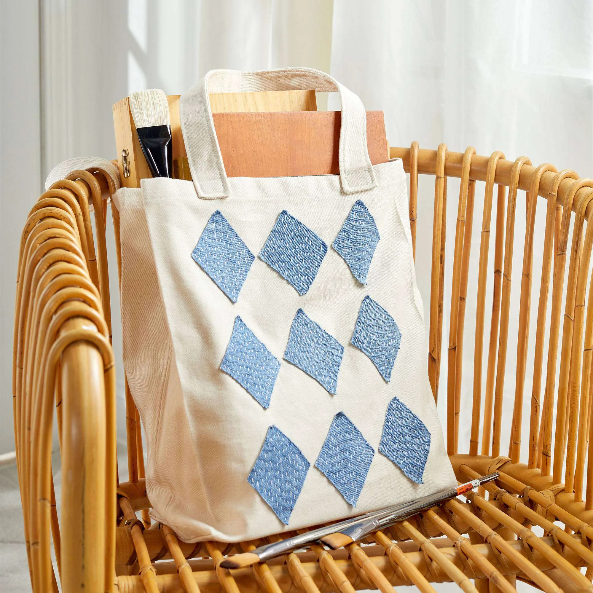 Coats & Clark Sewing Denim Diamond Tote