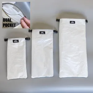 Dual Pocket Gadget Bags White (ECOPAK)