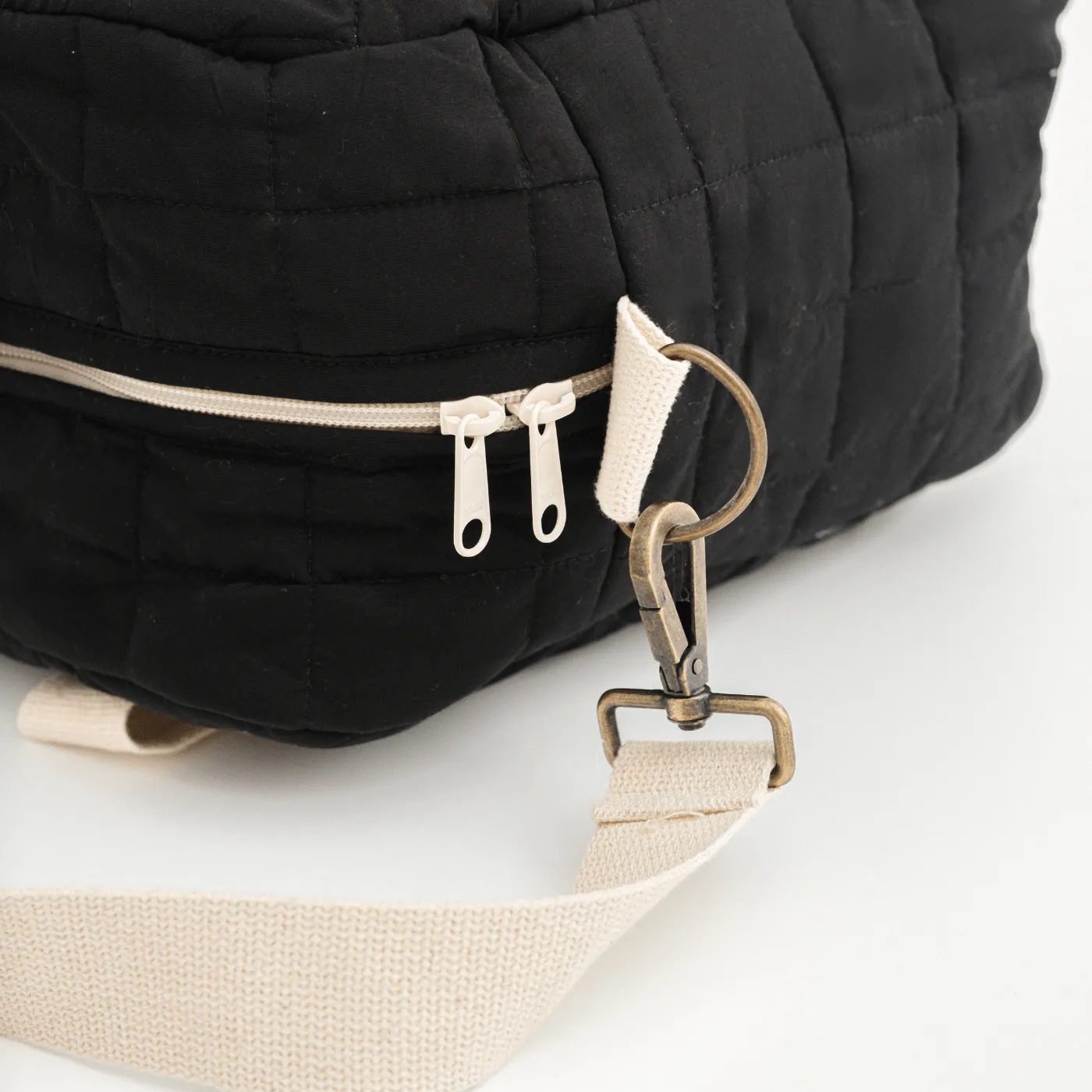 Ebony Chic Quilted Diaper Bag (100% Cotton)