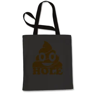 Funny Emoticon Sh*thole Trump Political Joke Tote Bag