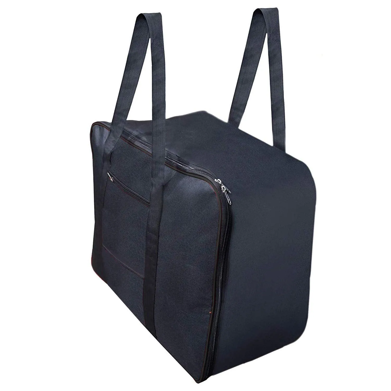 Kuber Industries Luggage Bag | Trolley Bags for Travel | Collapsible Luggage Bag | Travelling Bag | Trolley Bags for Suitcase | Lightweight Luggage Bag | 24 Inch | Pack of 4 | Black