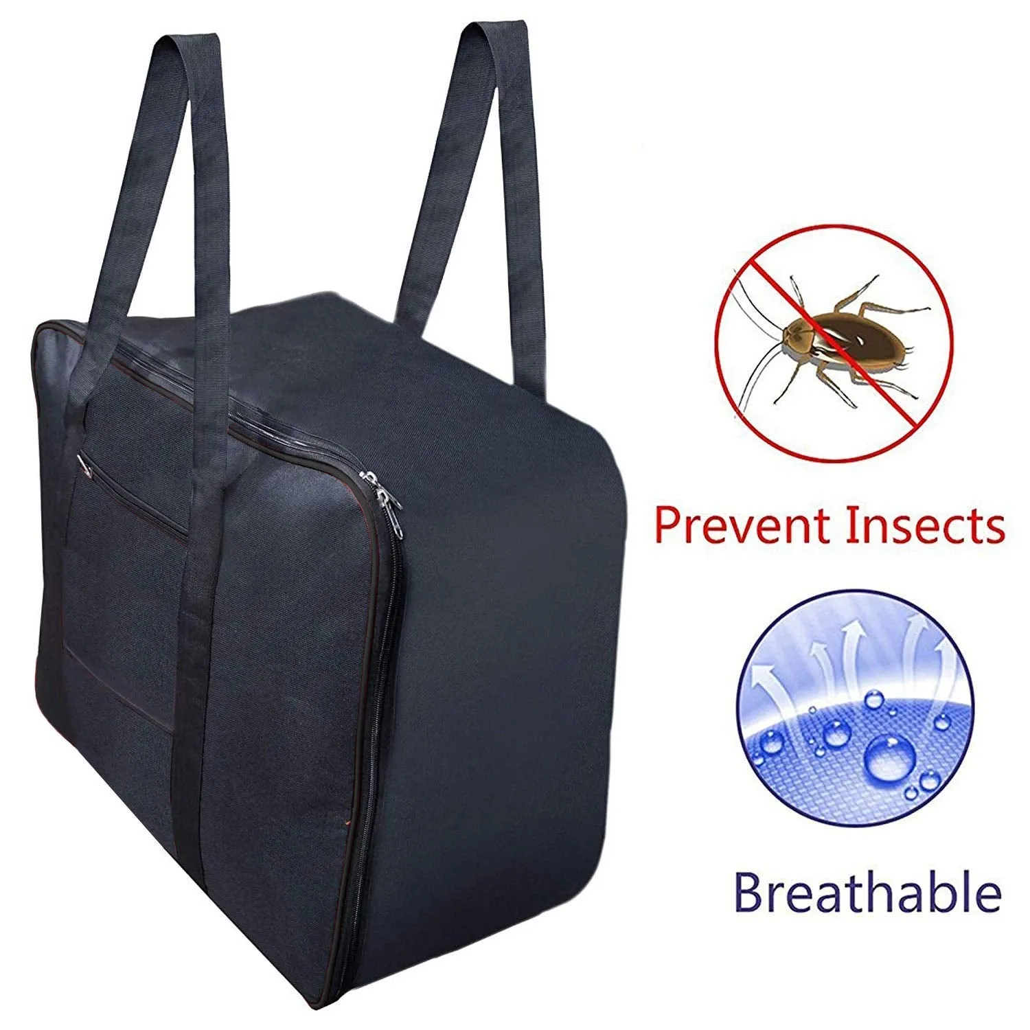 Kuber Industries Luggage Bag | Trolley Bags for Travel | Collapsible Luggage Bag | Travelling Bag | Trolley Bags for Suitcase | Lightweight Luggage Bag | 24 Inch | Pack of 4 | Black
