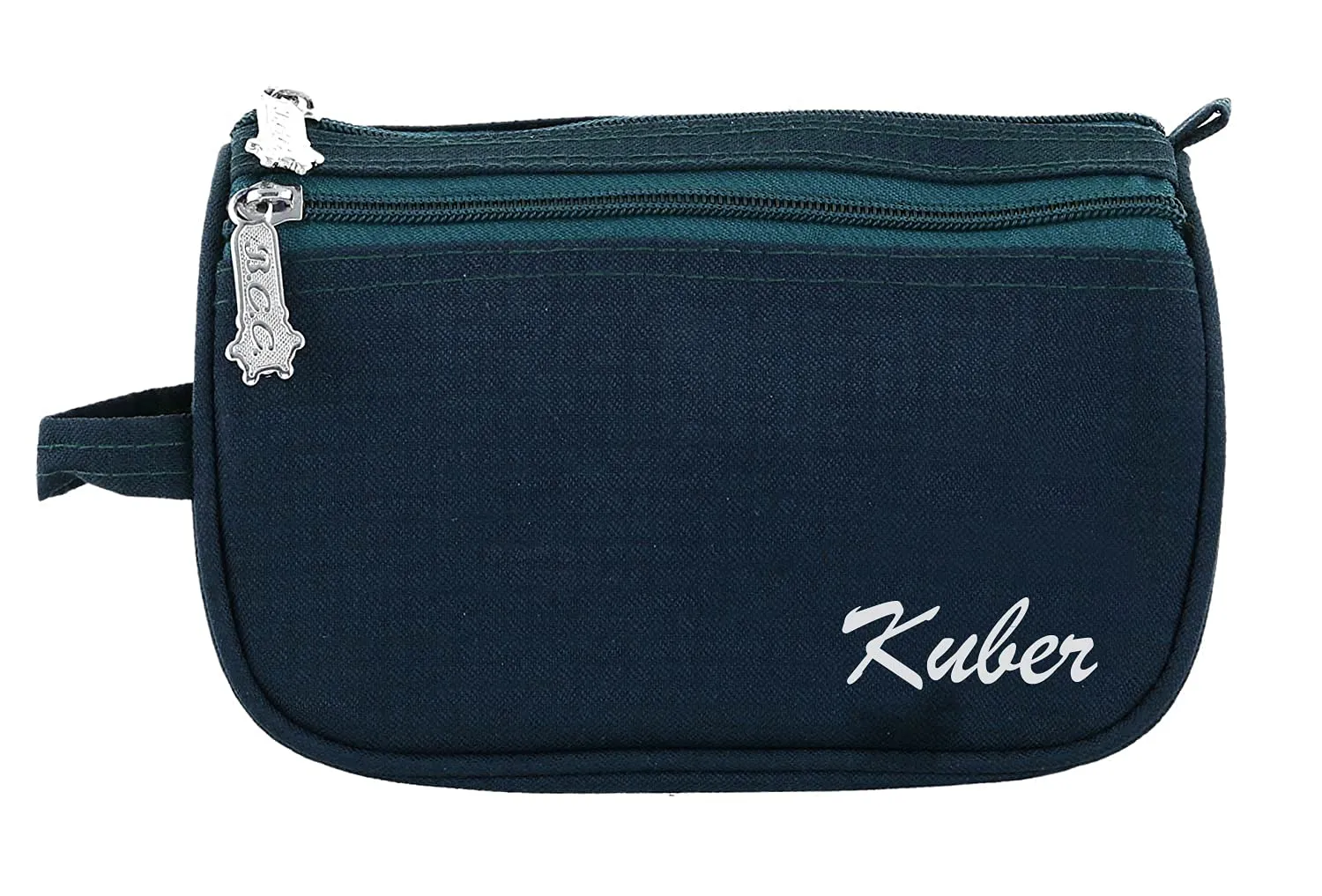 Kuber Industries Toiletry Travel Bags Shaving Kit/Pouch/Bag for Men and Women with 2 Main Compartment (Set of 2,Blue)-KUBMART11930