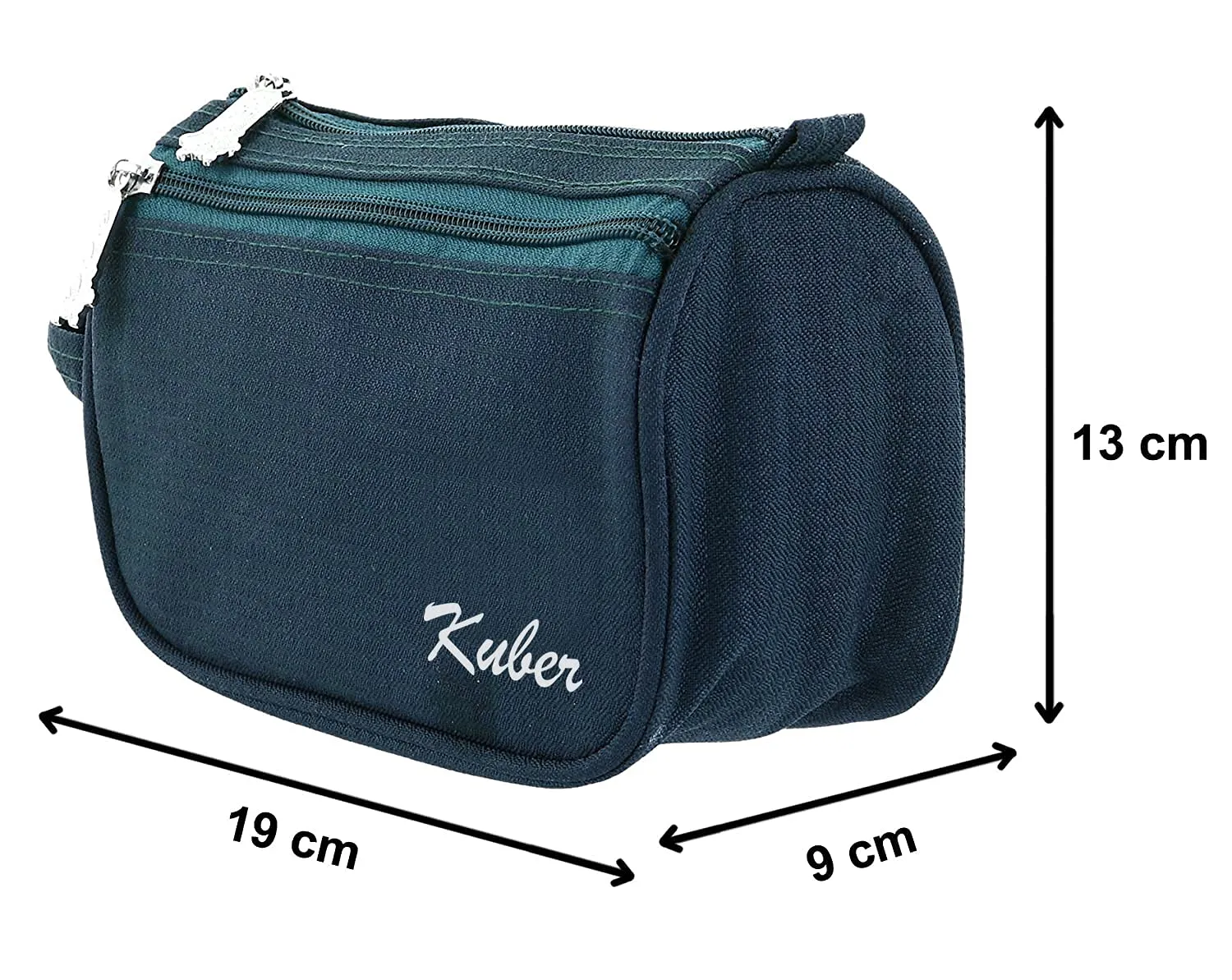 Kuber Industries Toiletry Travel Bags Shaving Kit/Pouch/Bag for Men and Women with 2 Main Compartment (Set of 2,Blue)-KUBMART11930