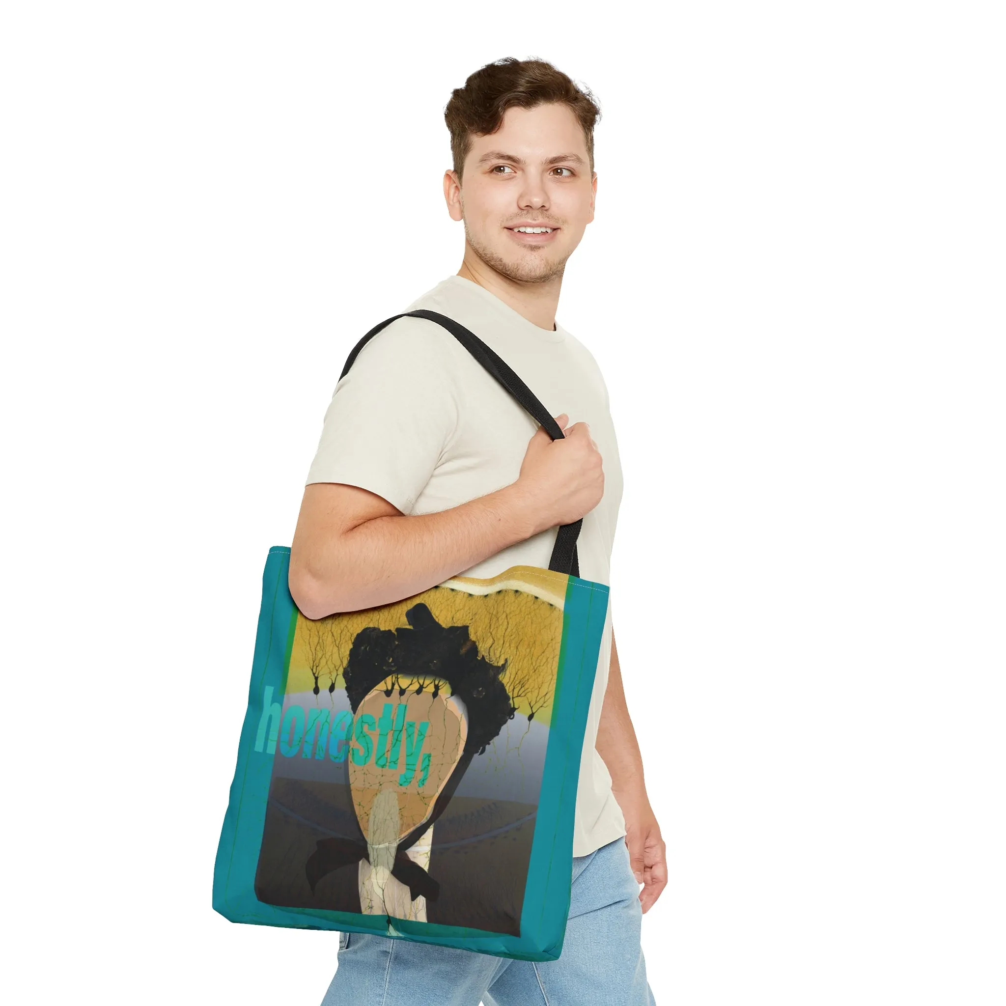 Large Tote Bag - Honestly   Certainly