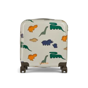 Liewood Hollie Hardcase Suitcase Koffer | Dinosaurs / Mist
