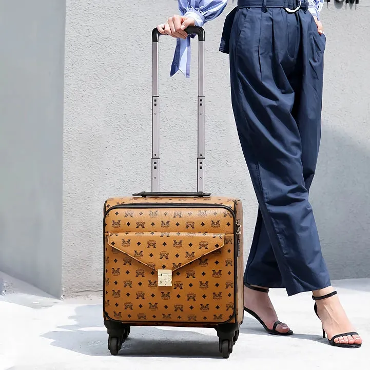 Lightweight Spinner Luggage 14" / 18" - Elegant Travel Suitcases for Women