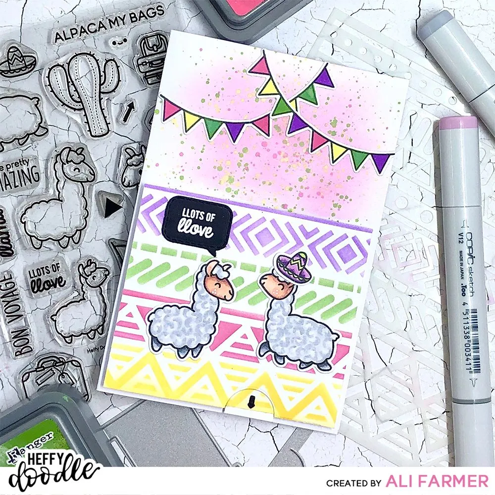 Llamazing Llamas Stamps