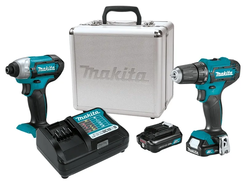 Makita CT232RX Combination Tool Kit, Battery Included, 2 Ah, 12 V, Lithium-Ion :EA: QUANTITY: 1