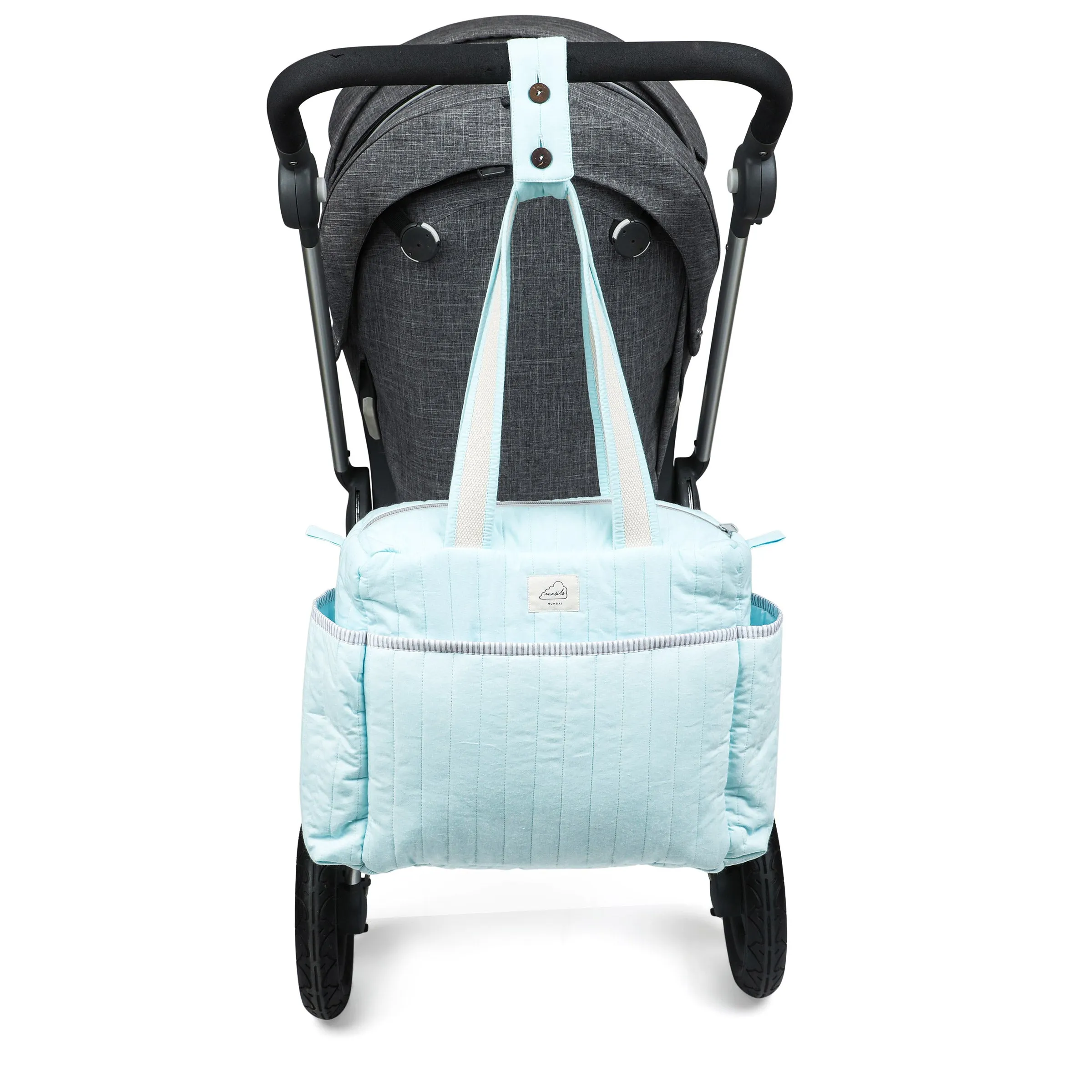 Masilo Organic Cotton Changing Bag  Sky