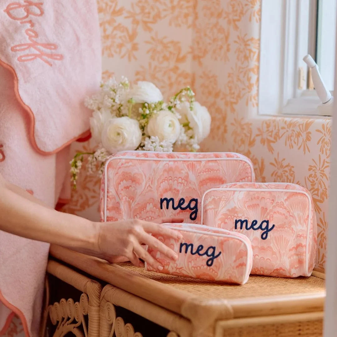 Meg Braff x Weezie Mini Patterned Toiletry Bag