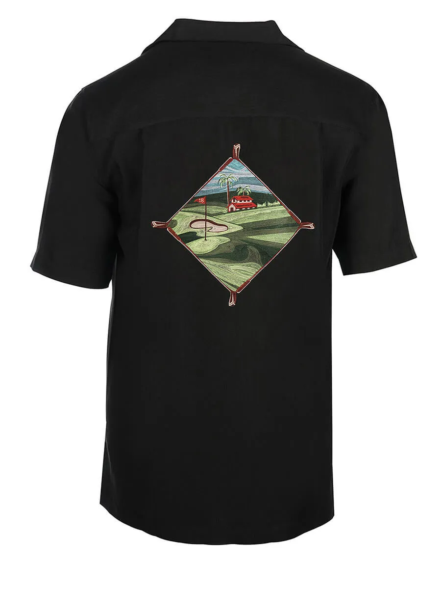 Men's Hawaiian Embroidery Shirt - Casa De Campo