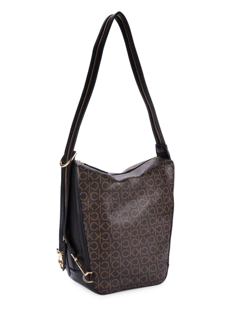 Moss Calvin Klein convertible backpack, brown