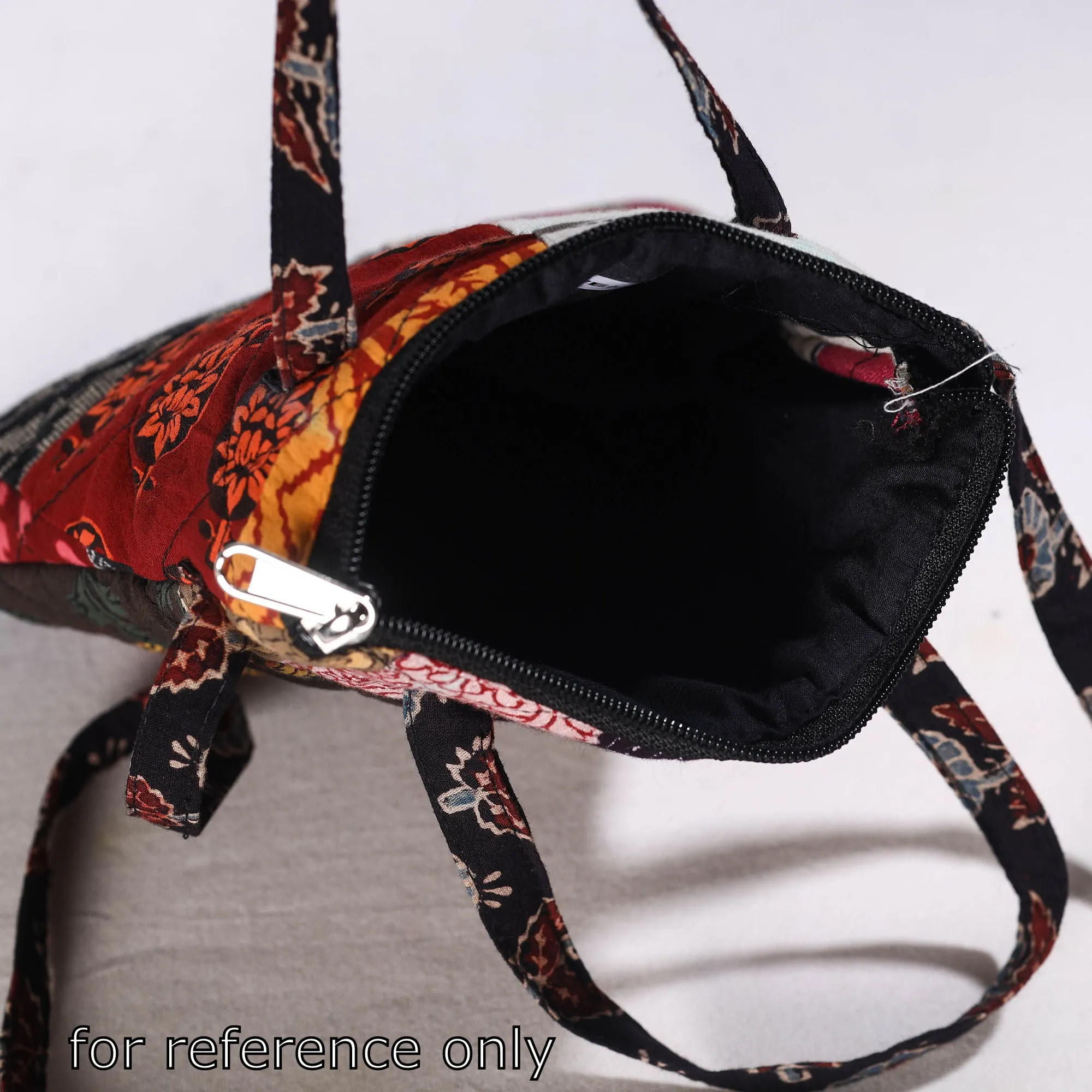 Multicolor - Handmade Quilted Cotton Patchwork Sling Bag 51