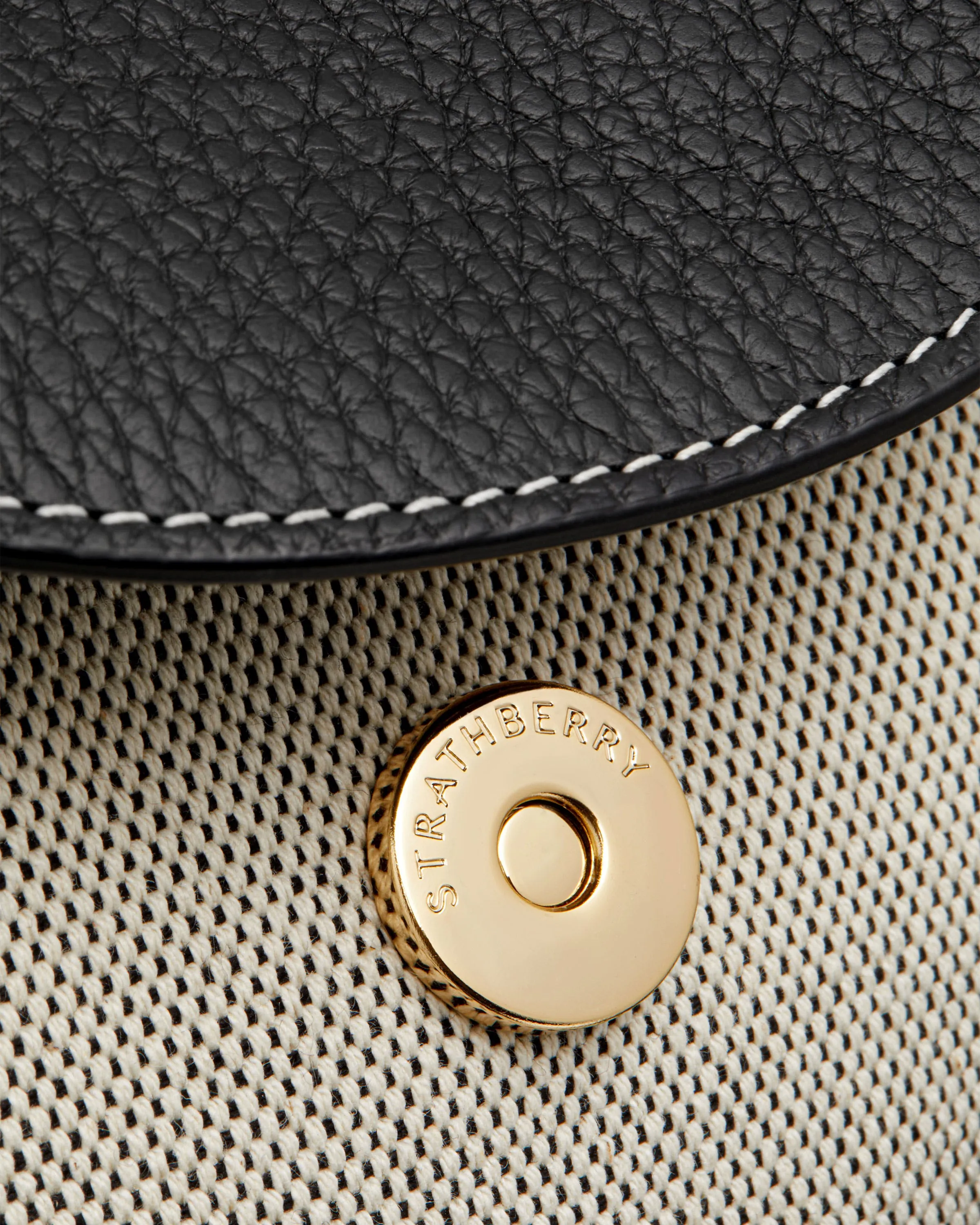 Osette Backpack - Black/Cream Canvas