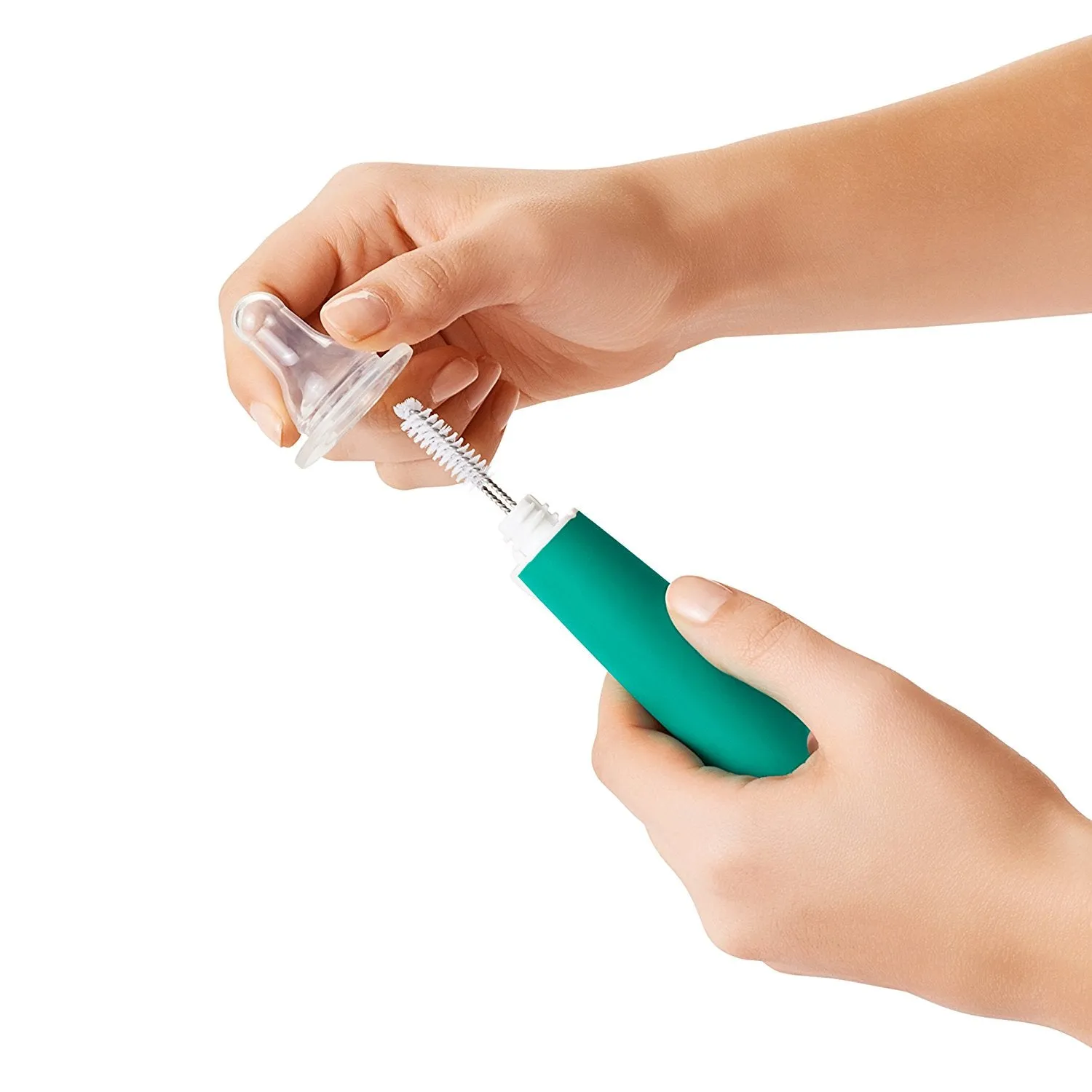 OXO Tot On-The-Go Drying Rack & Bottle Brush - Teal