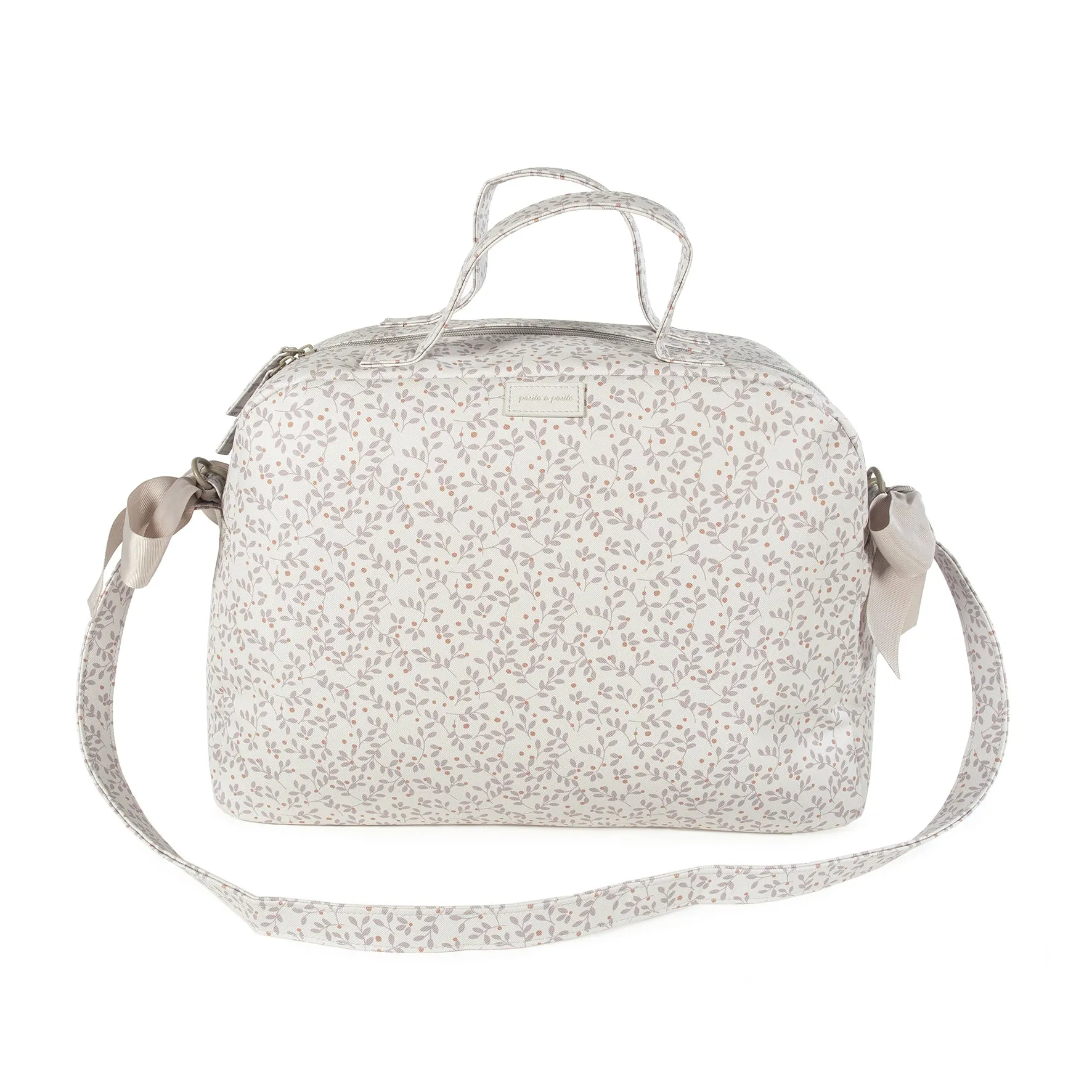 Pasito a Pasito Berries Grey Diaper Changing Bag