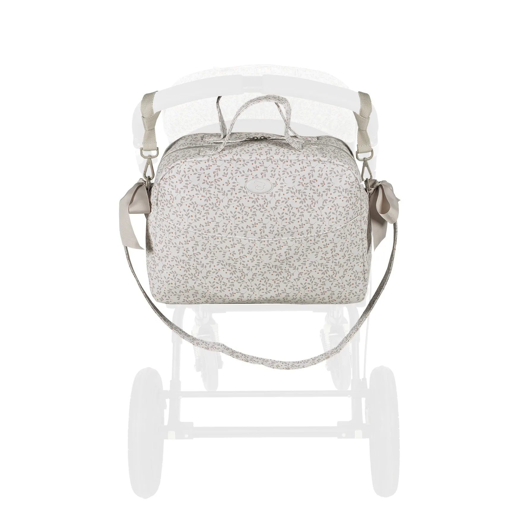 Pasito a Pasito Berries Grey Diaper Changing Bag