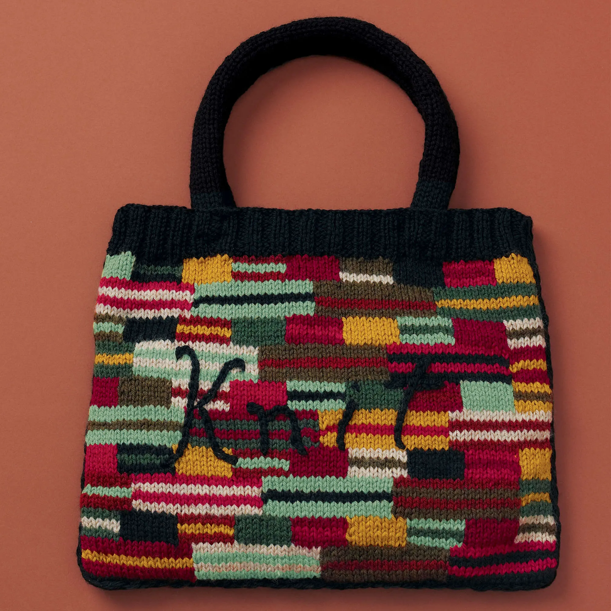 Patons Crazy Stripes "Knit" Bag