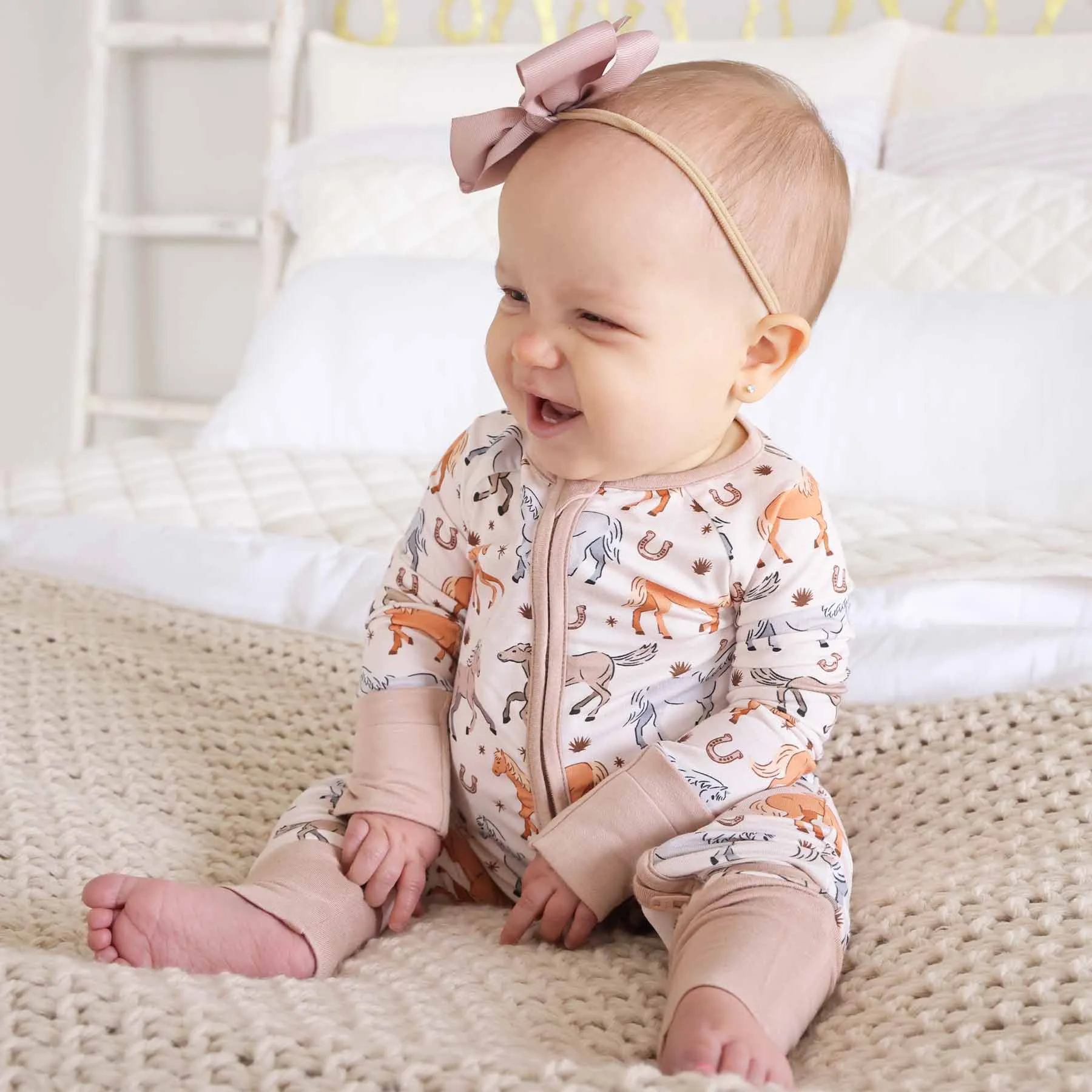 P's Ponies Convertible Zip Romper