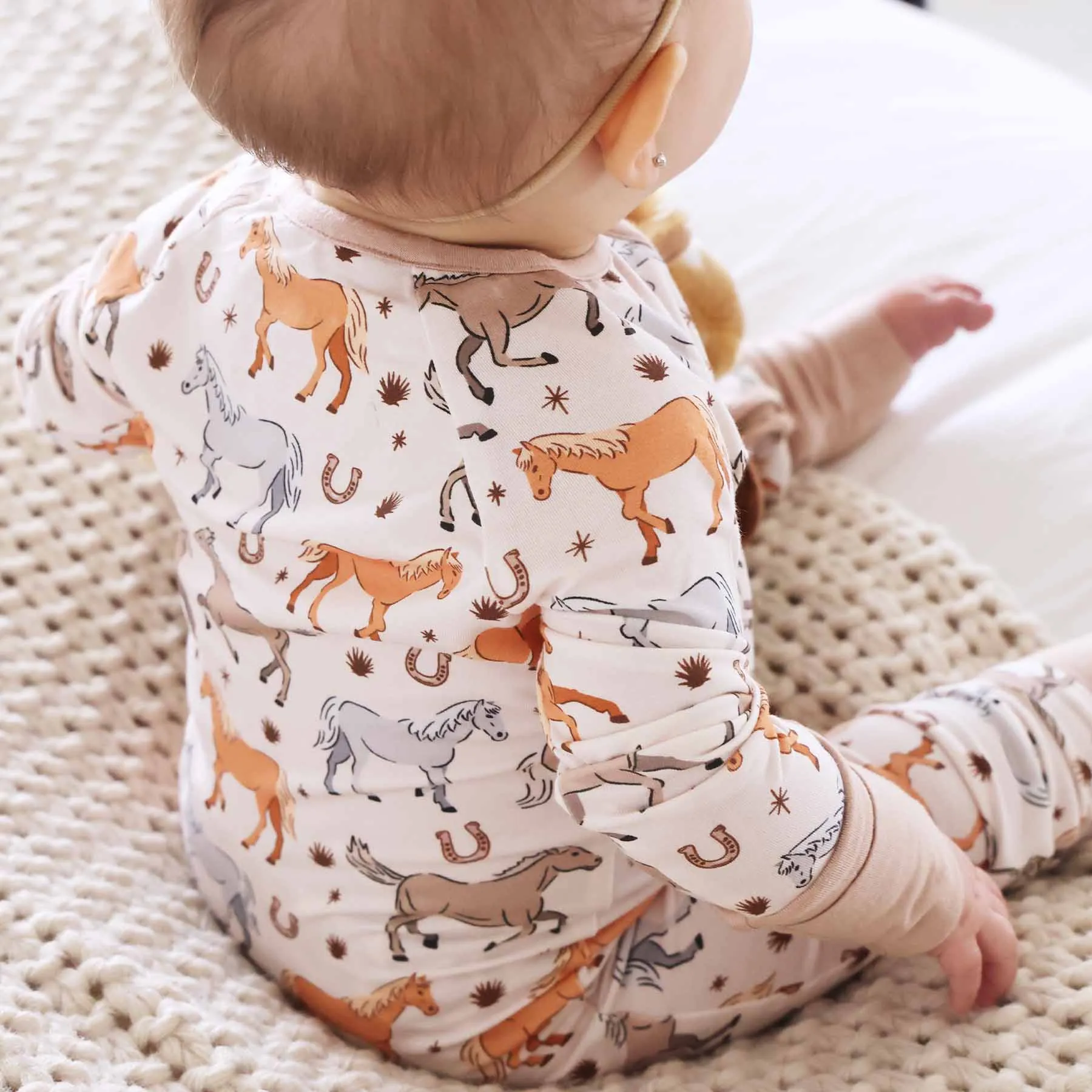 P's Ponies Convertible Zip Romper